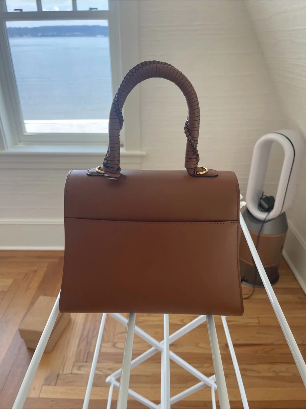Delvaux Brillant PM +P Enlaced, Tan, Doré